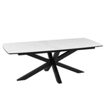 Mesa Turín Neo Statuario Base Negra