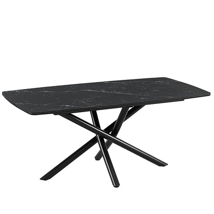 Mesa Sava Statuario Negro Base Negra