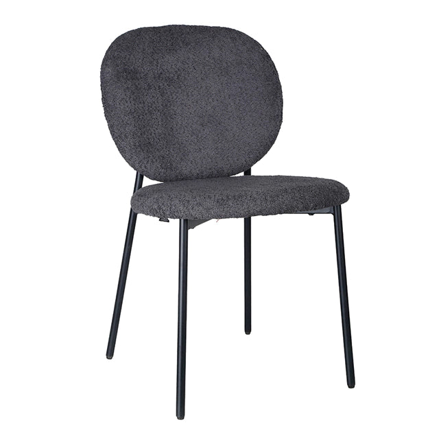Silla Bear Bouclé Negro