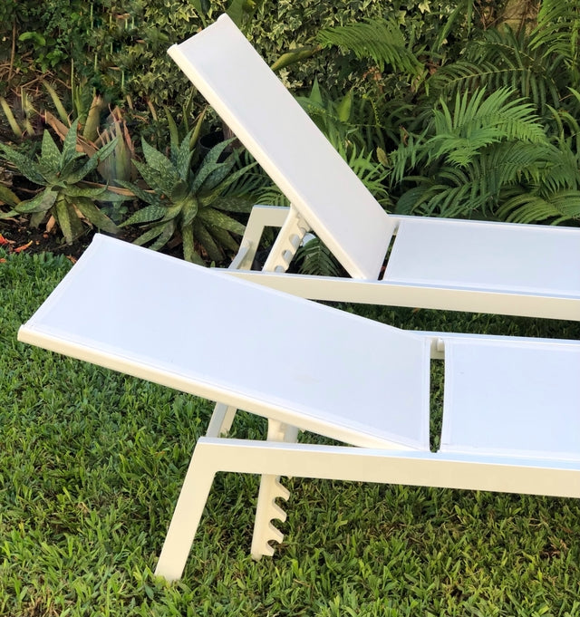 Reposera Delta White 2 unid.