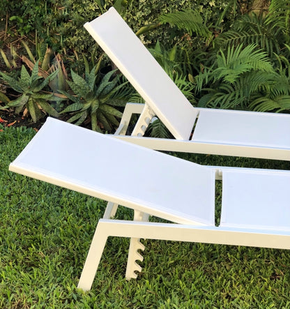 Reposera Delta White 2 unid.