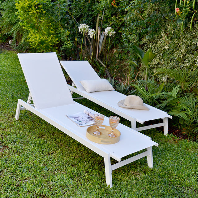 Reposera Delta White 2 unid.