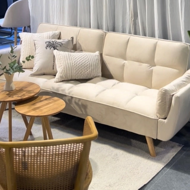 Sofa Bed Violetta Pana USB Beige