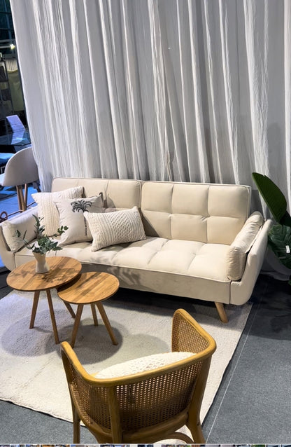 Sofa Bed Violetta Pana USB Beige