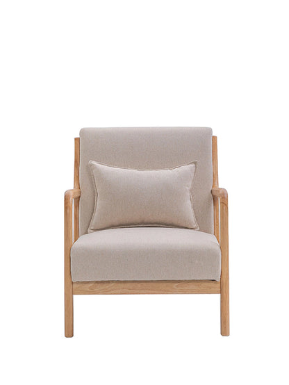 Sillón Olia Taupe Base Natural
