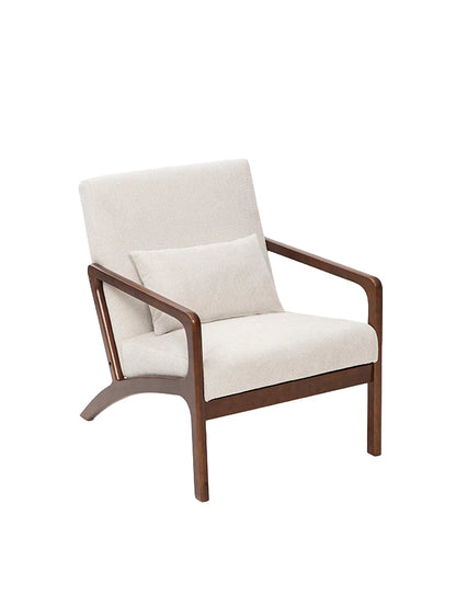 Sillón Riga Chenille Beige Walnut