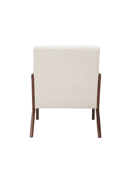 Sillón Riga Chenille Beige Walnut