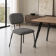 Silla Denver Gris Oscuro Base Negra