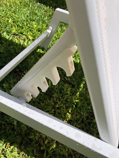 Reposera Delta x2 c/Apoyabrazos White