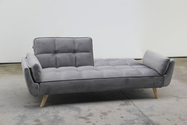 Sofa Bed Violetta Pana USB Light Grey