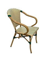 Sillón Louvre Verde y Crema