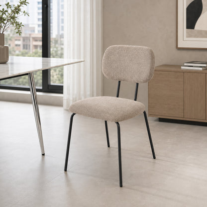 Silla Denver Taupe Base Negra