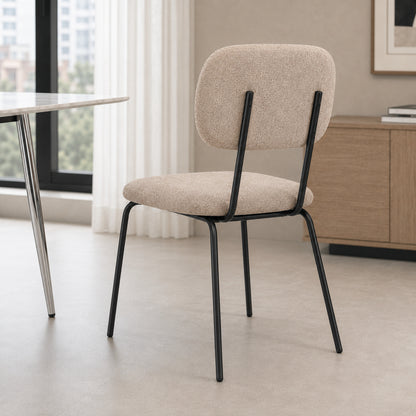 Silla Denver Taupe Base Negra