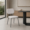 Silla Denver Chenille Gris Base Negra