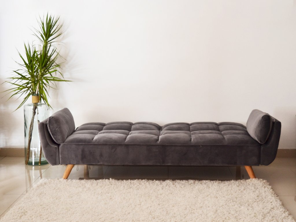 Sofa Bed Violetta Pana USB Dark Grey