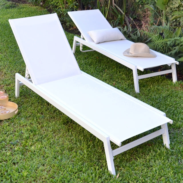 Reposera Delta White 2 unid.