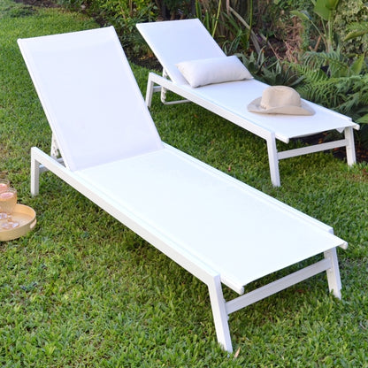 Reposera Delta White 2 unid.