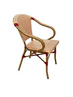 Sillón Louvre Rojo y Crema