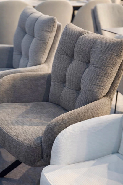 Sillón Valencia Taupe Base Negra