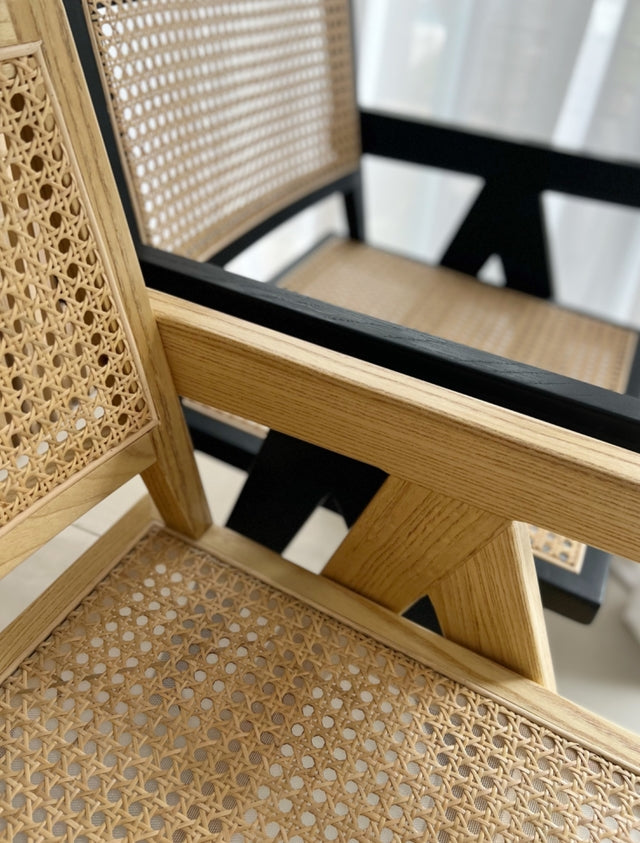 Silla Tavira Natural con Apoyabrazos