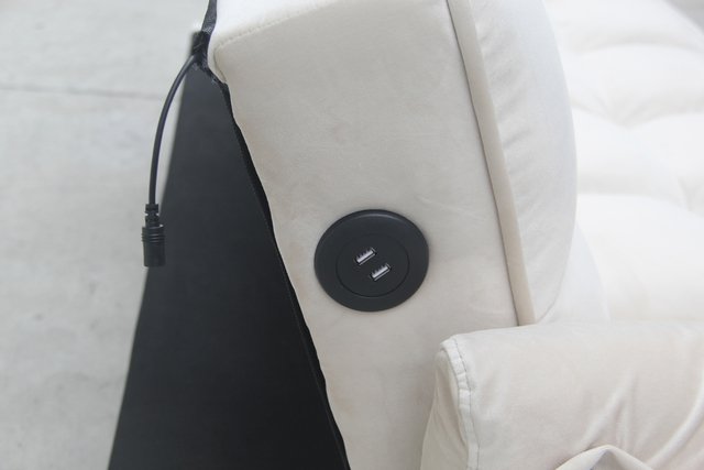 Sofa Bed Violetta Pana USB Beige