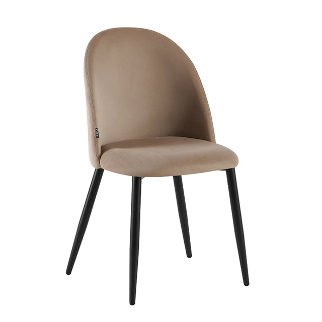 Silla Livia Lisa Taupe Pana Base Negra