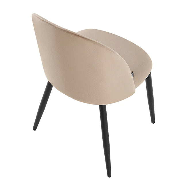 Silla Livia Lisa Taupe Pana Base Negra