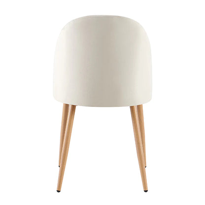 Silla Livia Lisa Beige Pana Base Natural