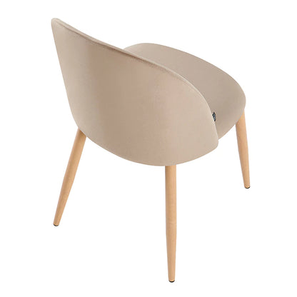 Silla Livia Lisa Taupe Pana Base Natural