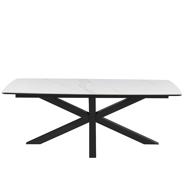 Mesa Turín Neo Statuario Base Negra