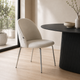 Silla Catania Pana Taupe Base Cromo