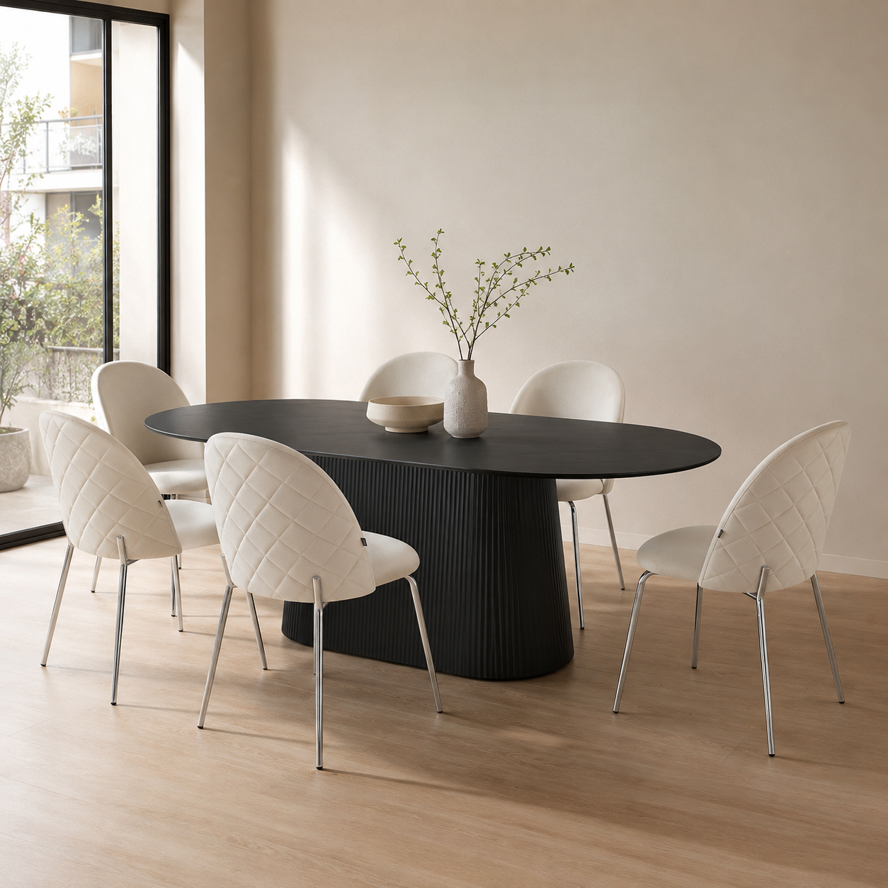 Silla Catania Pana Taupe Base Cromo