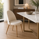 Silla Livia Lisa Beige Pana Base Natural