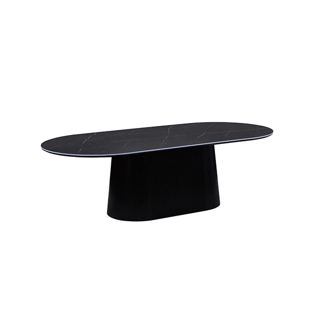 Mesa Salva Black Marquina Base Negra