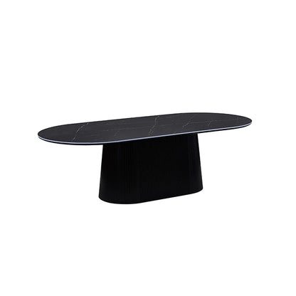Mesa Salva Black Marquina Base Negra