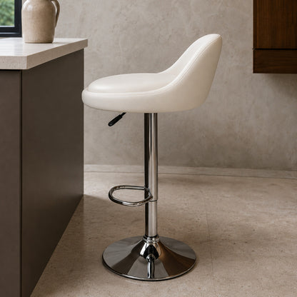 Banqueta Rava Ecocuero Blanco