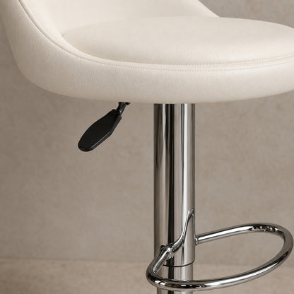 Banqueta Rava Ecocuero Blanco