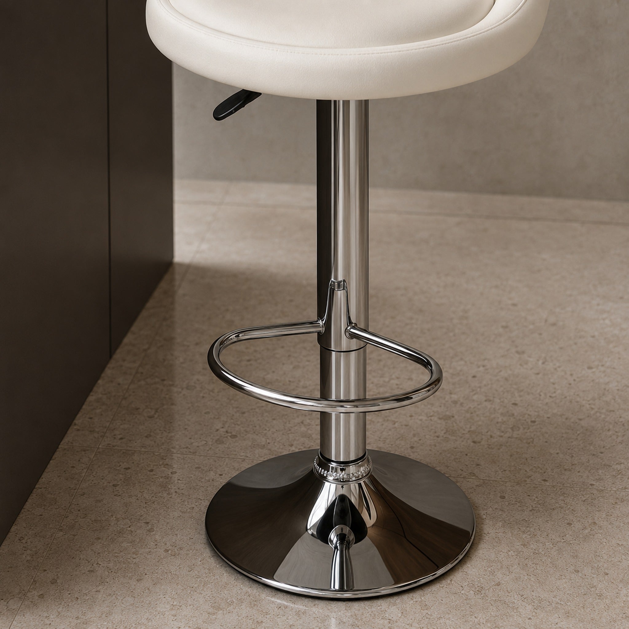 Banqueta Rava Ecocuero Blanco