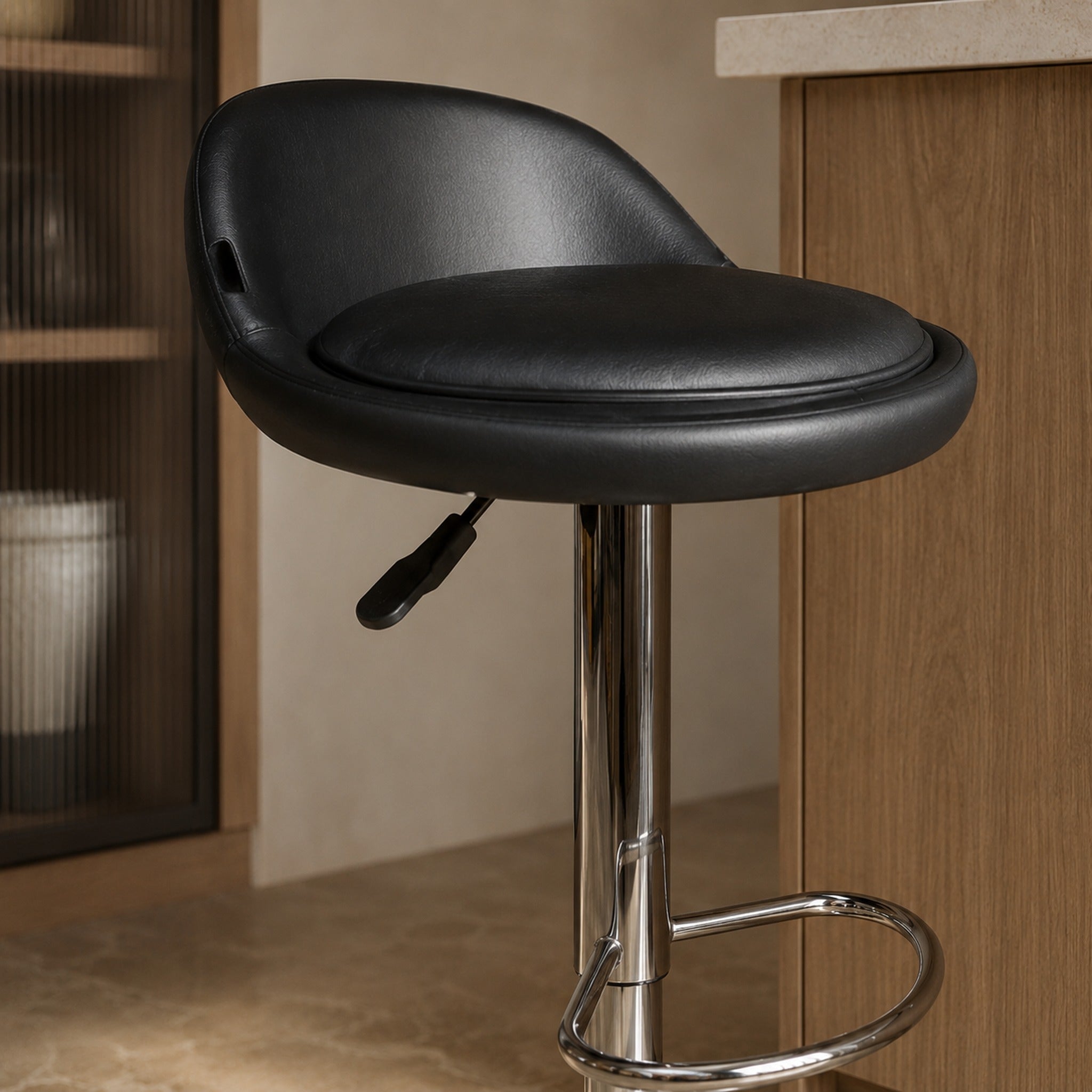 Banqueta Rava Ecocuero Negro