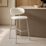 Banqueta Zuno Off White Base Capuccino