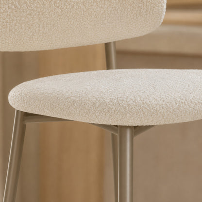 Banqueta Zuno Off White Base Capuccino