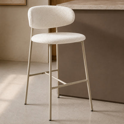 Banqueta Zuno Off White Base Capuccino