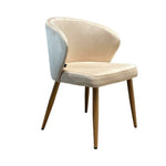 Silla Mónaco Pana Beige Base Natural