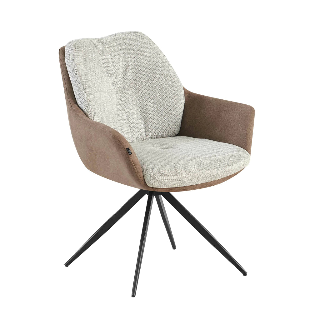 Sillón Nature Beige Base Negra