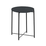 Mesa de Arrime Black Marquina Negra Base Negra