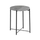 Mesa de Arrime Marmol Italiano Base Negra