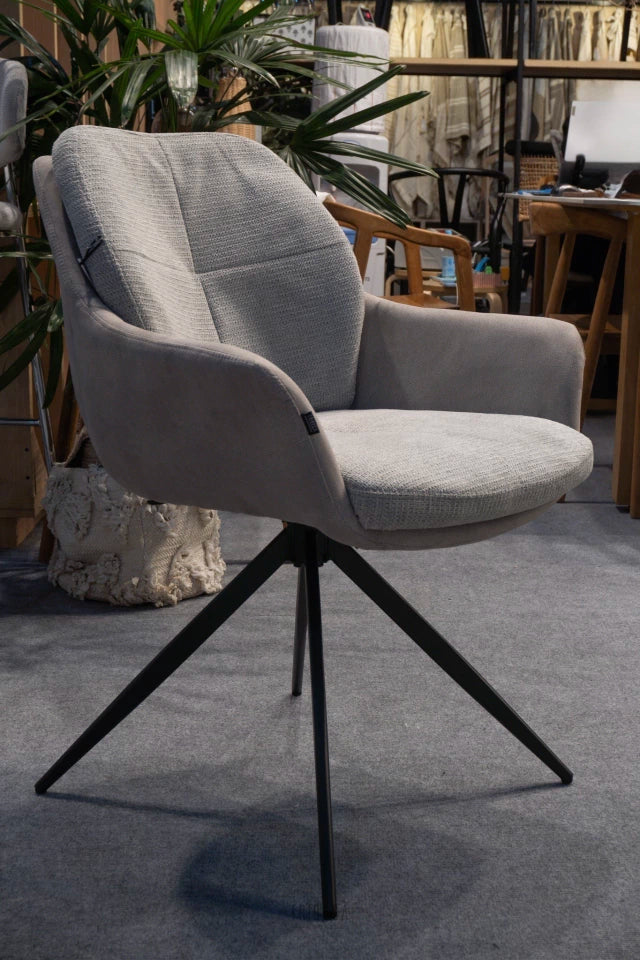 Sillón Nature Beige Base Negra