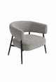 Sillon Dott Chenille Gris Oscuro Base Negra