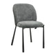 Silla Moni Gris Oscuro Base Negra