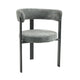 Sillón Jeanne Gris Oscuro Base Negra